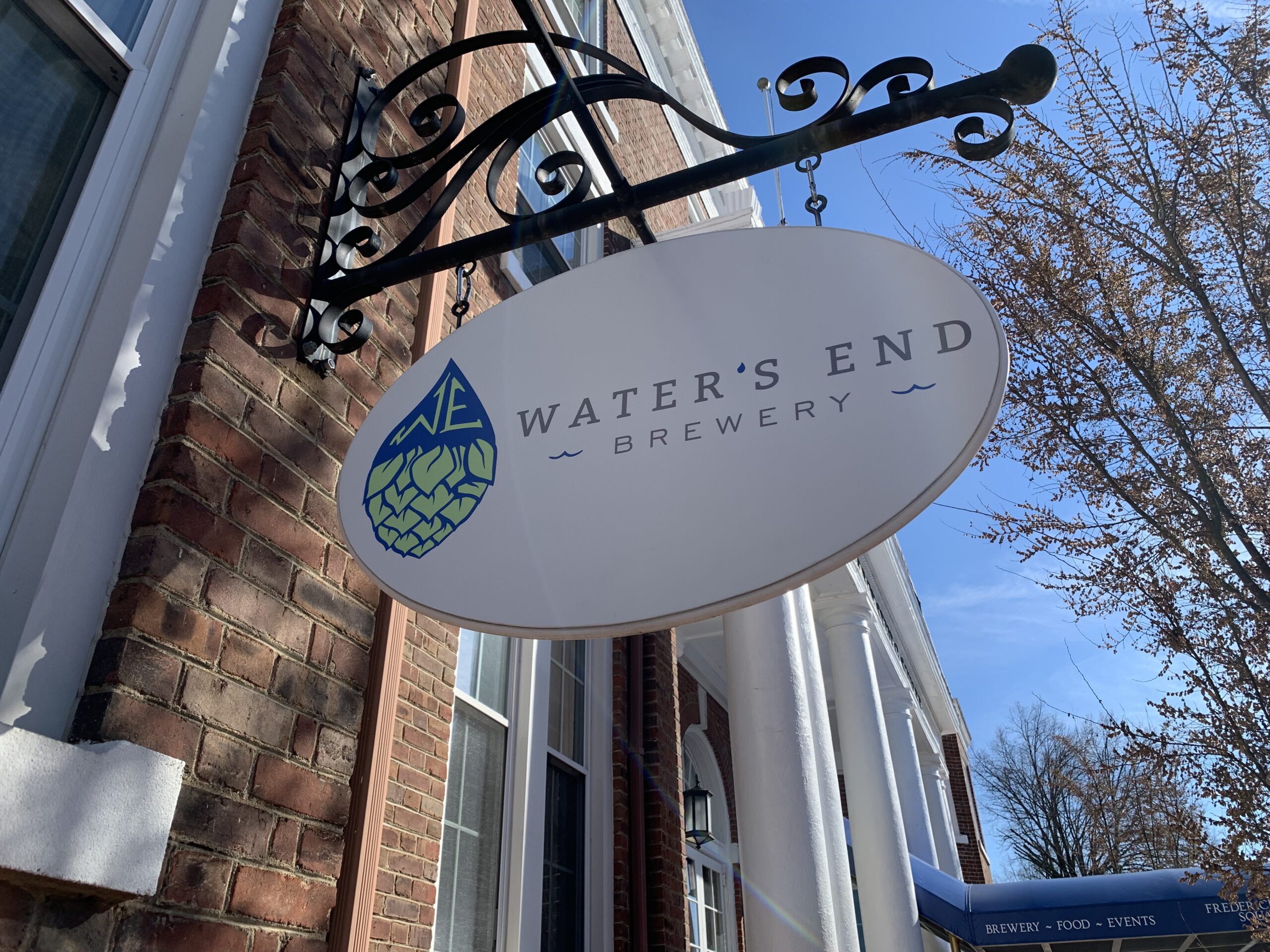 Waters End Sign